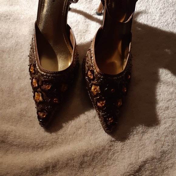 Delicious brand embellished strappy heels ladies size 6, excellent condition - Picture 4 of 10